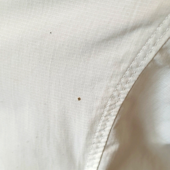 REI White Hiking UPF Short Sleeve Button Shirt - Picture 4 of 8